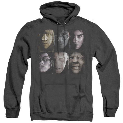 Image for Harry Potter Heather Hoodie - Horizontal Heads