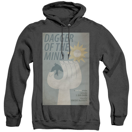 Image for Star Trek Juan Ortiz Episode Poster Heather Hoodie - Ep. 9 Dagger of the Mind on Black