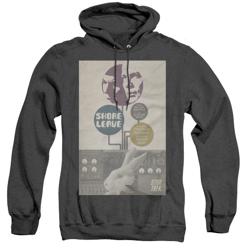 Image for Star Trek Juan Ortiz Episode Poster Heather Hoodie - Ep. 15 Short Leave on Black