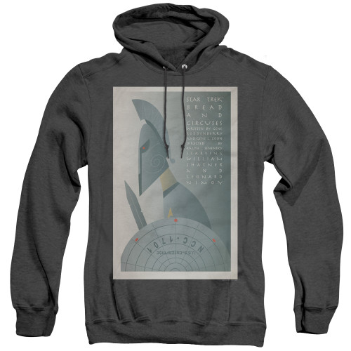 Image for Star Trek Juan Ortiz Episode Poster Heather Hoodie - Ep. 54 Bread and Circuses on Black