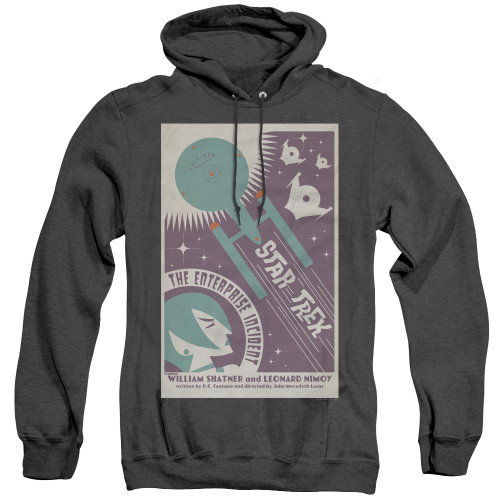 Image for Star Trek Juan Ortiz Episode Poster Heather Hoodie - the Enterprise Incident on Black