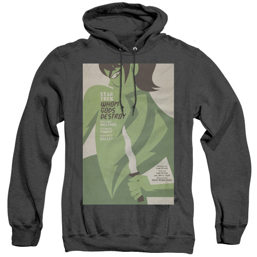 Image for Star Trek Juan Ortiz Episode Poster Heather Hoodie - Ep. 69 Whom Gods Destroy on Black