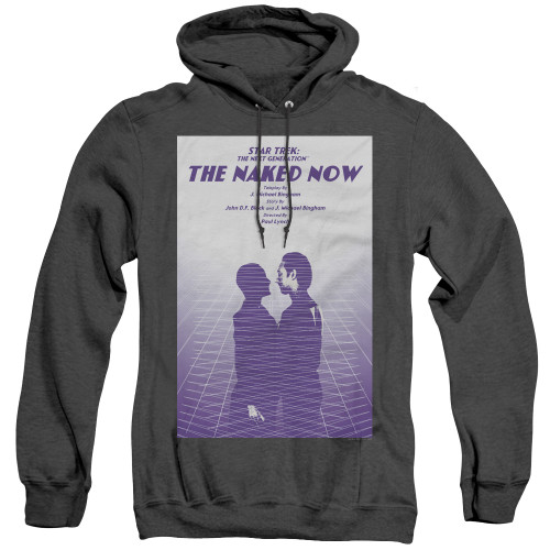 Image for Star Trek the Next Generation Juan Ortiz Episode Poster Heather Hoodie - Season 1 Ep. 3 the Naked Now on Black