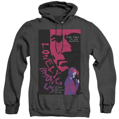 Image for Star Trek the Next Generation Juan Ortiz Episode Poster Heather Hoodie - Season 1 Ep. 7 Lonely Among Us on Black