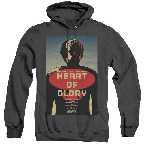 Image for Star Trek the Next Generation Juan Ortiz Episode Poster Heather Hoodie - Season 1 Ep. 20 Heart of Glory on Black