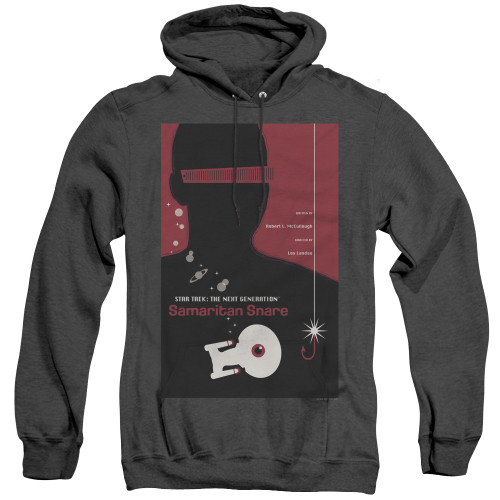 Image for Star Trek the Next Generation Juan Ortiz Episode Poster Heather Hoodie - Season 2 Ep. 17 Samaritan Snare on Black