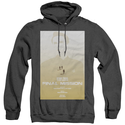 Image for Star Trek the Next Generation Juan Ortiz Episode Poster Heather Hoodie - Season 4 Ep. 9 Final Mission on Black