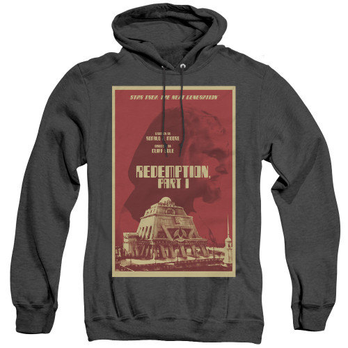 Image for Star Trek the Next Generation Juan Ortiz Episode Poster Heather Hoodie - Season 4 Ep. 26 Redemption Part I on Black