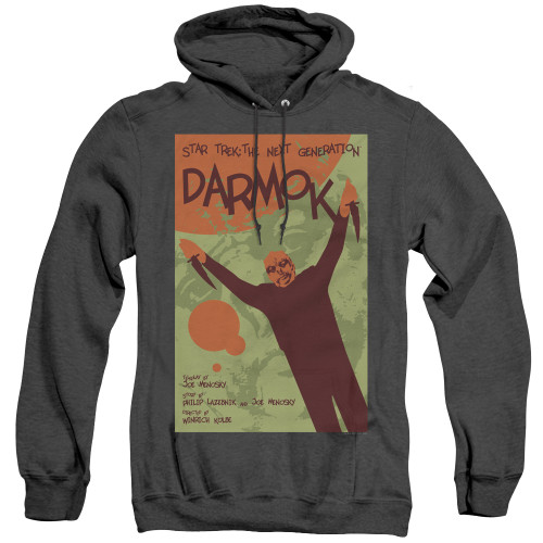 Image for Star Trek the Next Generation Juan Ortiz Episode Poster Heather Hoodie - Season 5 Ep. 2 Darmok on Black