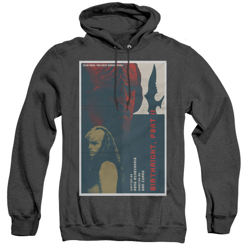 Image for Star Trek the Next Generation Juan Ortiz Episode Poster Heather Hoodie - Season 6 Ep. 17 Birthright Part II on Black