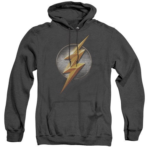 Image for Justice League Movie Heather Hoodie - Flash Logo