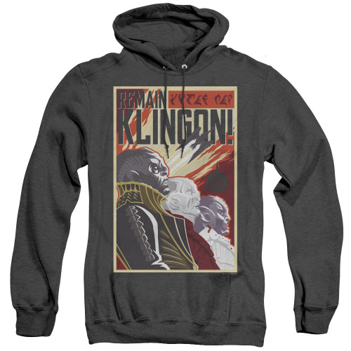 Image for Star Trek Discovery Heather Hoodie - Remain Klingon Poster