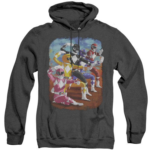 Image for Mighty Morphin Power Rangers Heather Hoodie - Impressionist Rangers