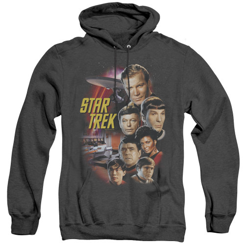 Image for Star Trek Heather Hoodie - The Classic Crew