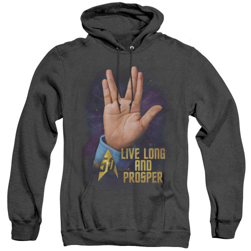 Image for Star Trek Heather Hoodie - Live Long and Prosper 50th