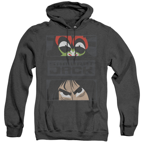 Image for Samurai Jack Heather Hoodie - Stare Down