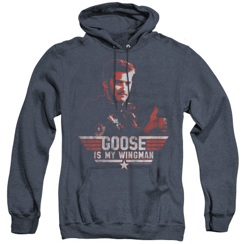 Image for Top Gun Heather Hoodie - Wingman Goose