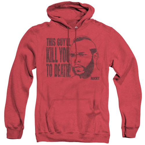 Image for Rocky Heather Hoodie - Rocky III Kill You To Death