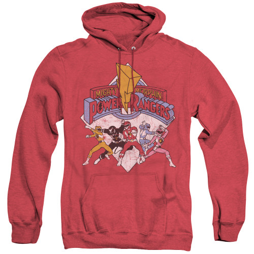 Image for Mighty Morphin Power Rangers Heather Hoodie - Retro Rangers