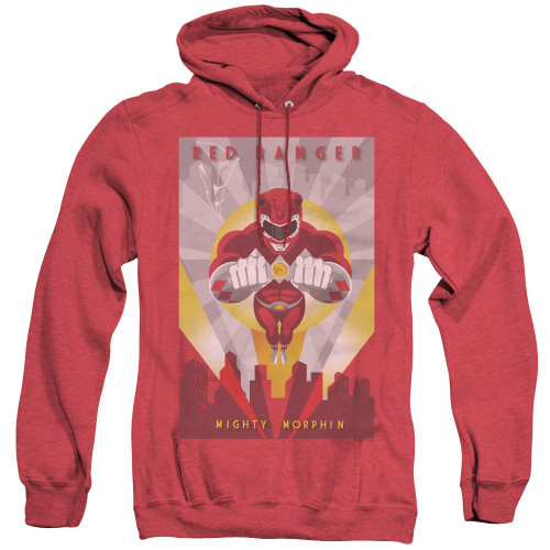 Image for Mighty Morphin Power Rangers Heather Hoodie - Red Ranger Deco