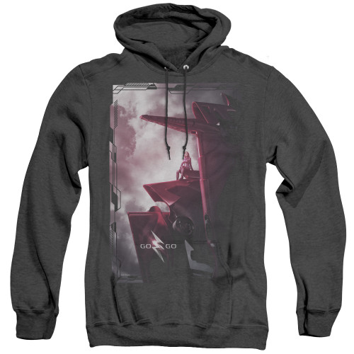 Image for Mighty Morphin Power Rangers Heather Hoodie - PInk Zord Poster