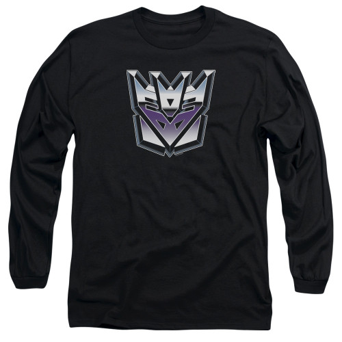 Image for Transformers Long Sleeve T-Shirt - Decepticon Airbrush Logo