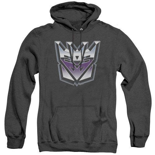 Image for Transformers Heather Hoodie - Decepticon Airbrush Logo