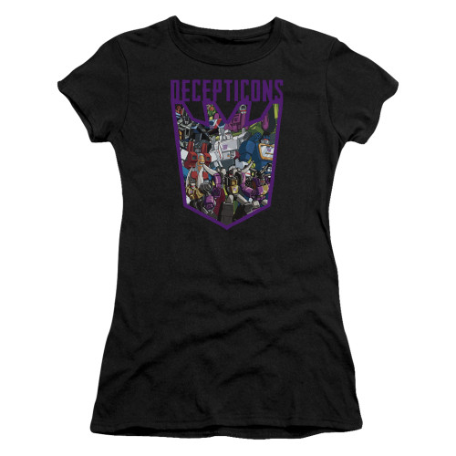 Image for Transformers Girls T-Shirt - Decepticon Collage
