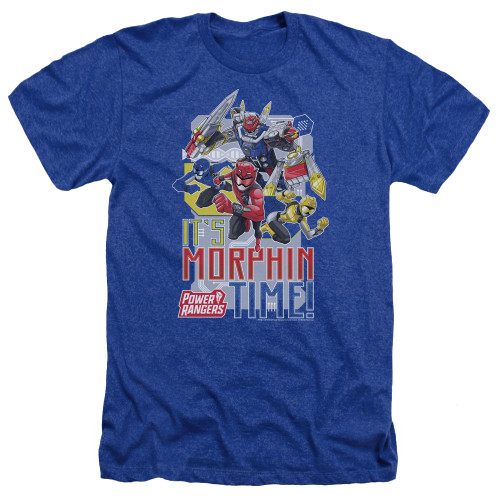 Image for Mighty Morphin Power Rangers Heather T-Shirt - Beast Morphers Morphin Time