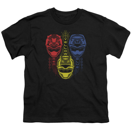 Image for Power Rangers Youth T-Shirt - Beast Morphers Red Yellow Blue
