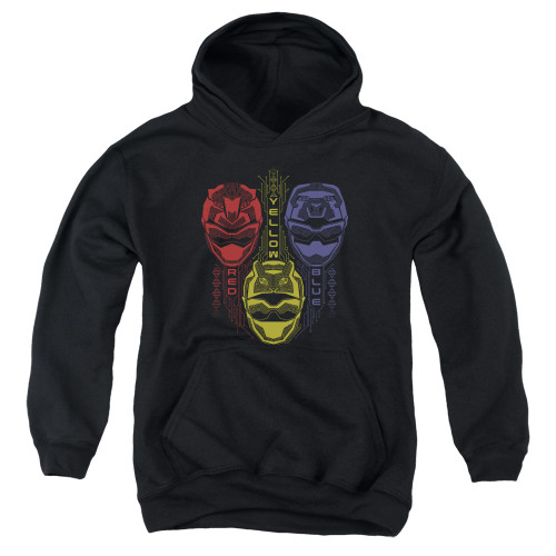 Image for Mighty Morphin Power Rangers Youth Hoodie - Beast Morphers Red Yellow Blue