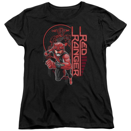 Image for Power Rangers Woman's T-Shirt - Beast Morphers Red Ranger