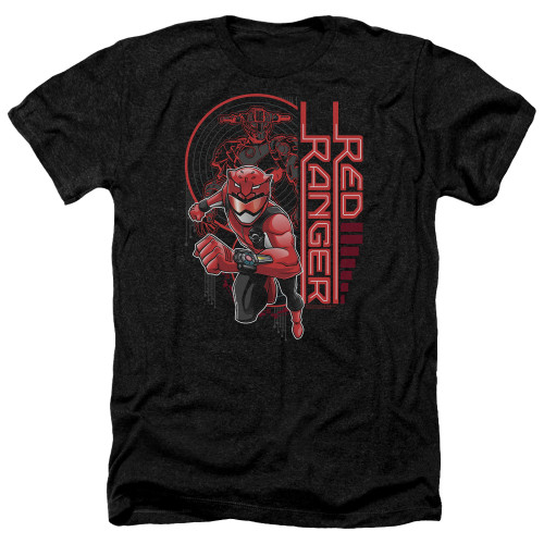 Image for Mighty Morphin Power Rangers Heather T-Shirt - Beast Morphers Red Ranger