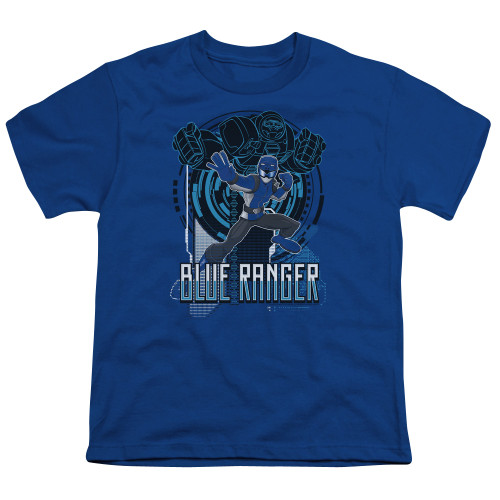 Image for Power Rangers Youth T-Shirt - Beast Morphers Blue Ranger