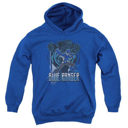 Image for Mighty Morphin Power Rangers Youth Hoodie - Beast Morphers Blue Ranger