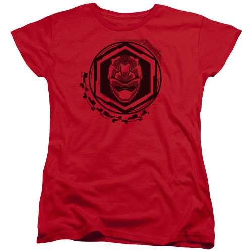 Image for Power Rangers Woman's T-Shirt - Beast Morphers Red Ranger Icon