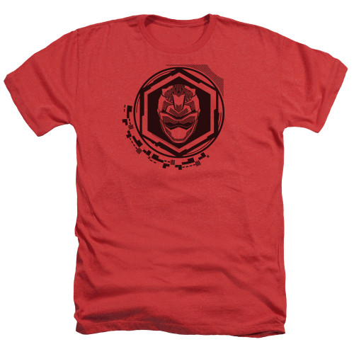 Image for Mighty Morphin Power Rangers Heather T-Shirt - Beast Morphers Red Ranger Icon