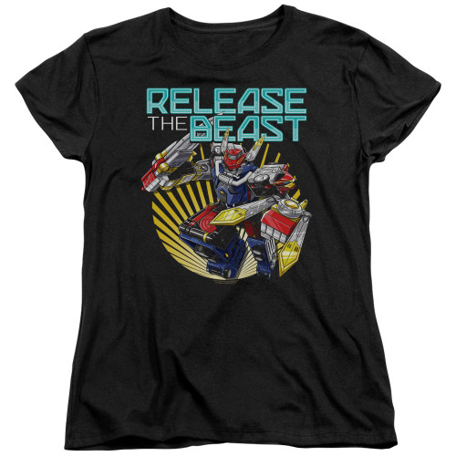 Image for Power Rangers Woman's T-Shirt - Beast Morphers Breast Release