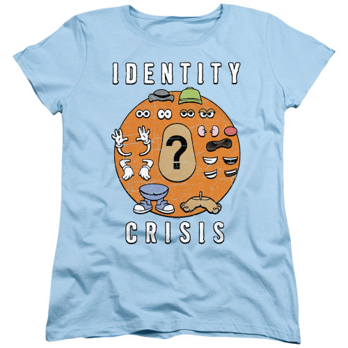 Image for Mr. Potato Head Woman's T-Shirt - Identity Crisis