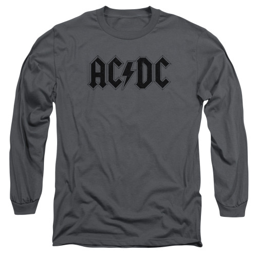Image for AC/DC Long Sleeve T-Shirt - Worn Logo