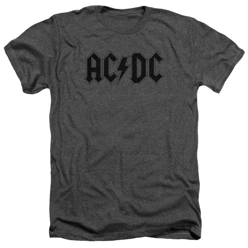 Image for AC/DC Heather T-Shirt - Worn Logo