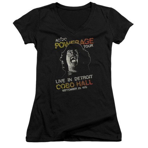 Image for AC/DC Girls V Neck T-Shirt - Powerage Tour