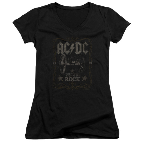 Image for AC/DC Girls V Neck T-Shirt - Rock Label
