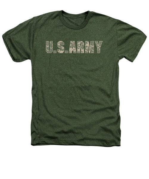 Image for U.S. Army Heather T-Shirt - Camo Logo