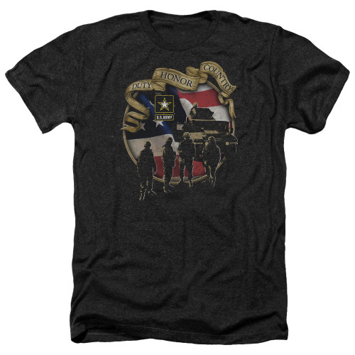 Image for U.S. Army Heather T-Shirt - Duty Honor Country
