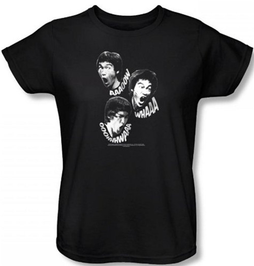 Bruce Lee Womans T-Shirt - Sounds of the Dragon