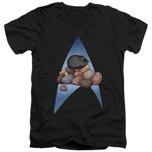 Image for Star Trek Cats T-Shirt - V Neck - Five Year Nap