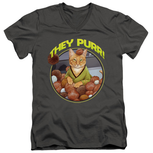 Image for Star Trek Cats T-Shirt - V Neck - The Purr