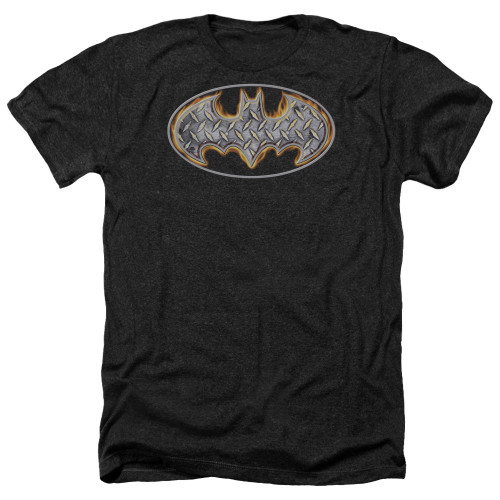 Image for Batman Heather T-Shirt - Steel Fire Shield