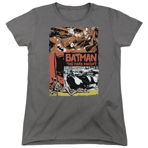 Image for Batman Womans T-Shirt - Old Movie Poster